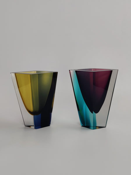 Kaj Franck - Prisma KF215 lilac-blue-clear 1962 vintage