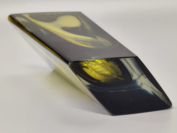 Kaj Franck - Prisma KF 215 in yellow-blue-clear 21cm