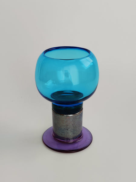 Kaj Franck KF 539 light blue Trophy Goblet - Pokaali - Nuutajärvi Notsjö 1968-1971