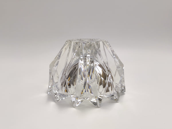 Aimo Okkolin - Lumpeenkukka - Water Lilly - clear crystal Riihimäen Lasi Finland