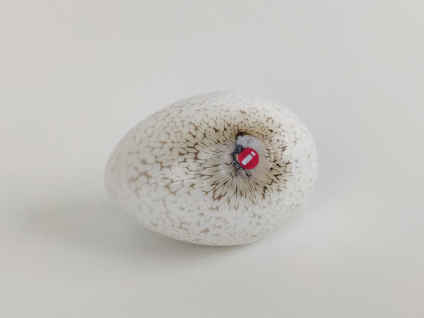 Egg white brown - Oiva Toikka Nuutajärvi
