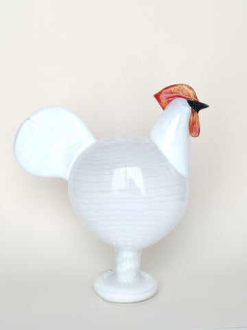 Kieku large vintage bird Oiva Toikka design glass Nuutajärvi (In