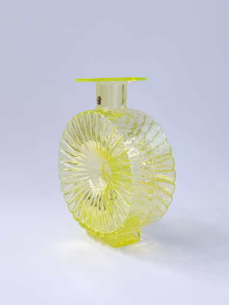 Helena Tynell - Sun Bottle yellow 3/4 Riihimäen Lasi Aurinkopullo 1964-1974