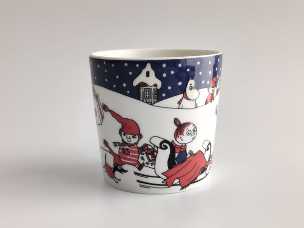 Christmas Greetings Moomin Mug 1997-2002 Arabia Finland