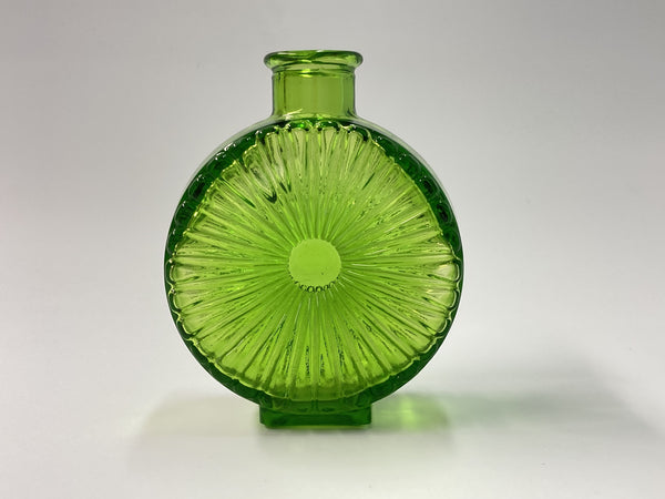 Helena Tynell - Sun Bottle bright yellowish green 1/4 Riihimäen Lasi 1964-1974