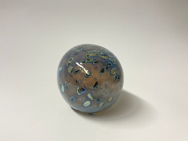 Egg spotted blue-grey - Oiva Toikka Nuutajärvi - täplikäs siniharmaa Muna