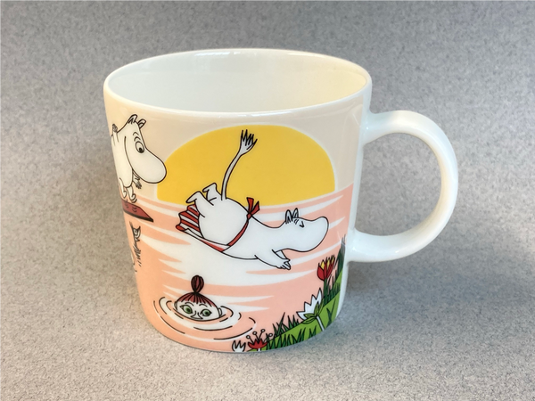 Summer-19, Evening Swim Moomin mug (with sticker)