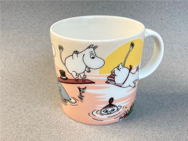 Summer-19, Evening Swim Moomin mug (with sticker)