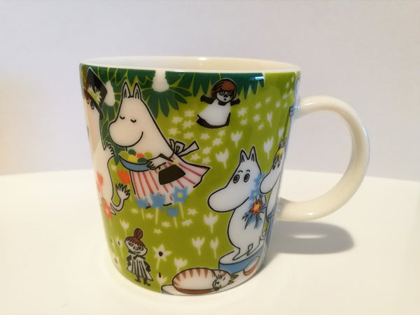 Moomin mug 2014 Tove's Jubilee 100 years with glasses (and with stickers)