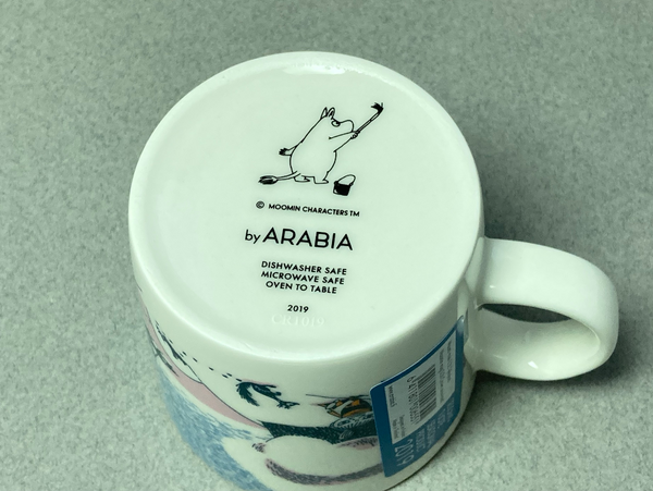 Winter-19, Crown Snow-load Moomin mug Arabia Finland (NEW)