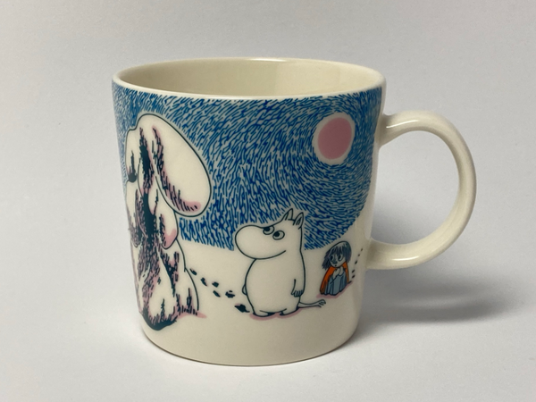 Winter-19, Crown Snow-load Moomin mug Arabia Finland (NEW)