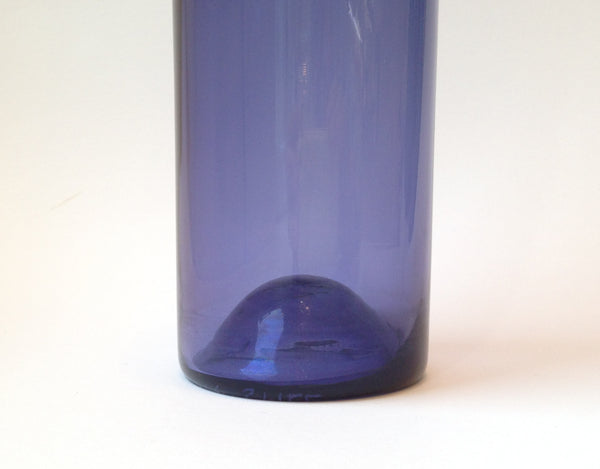 Nanny Still vase / bottle blue Riihimäen Lasi (6)