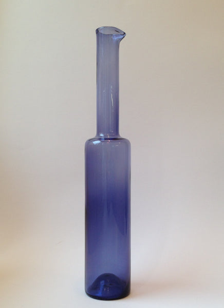 Nanny Still vase / bottle blue Riihimäen Lasi (6)