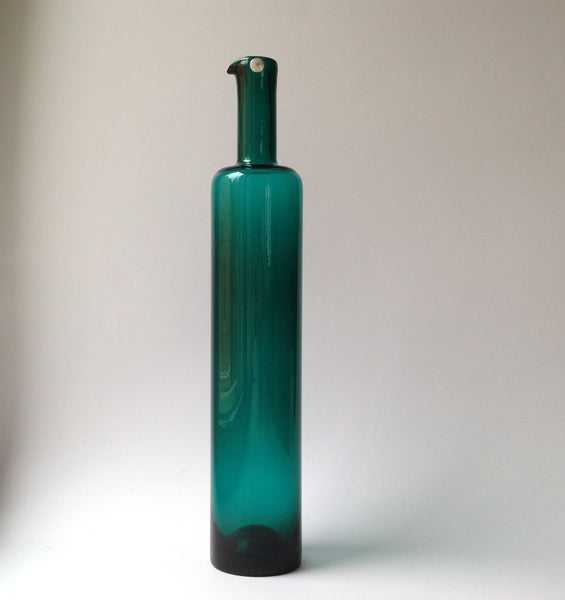 emerald green Nanny Still vase with silver sticker damstens.com