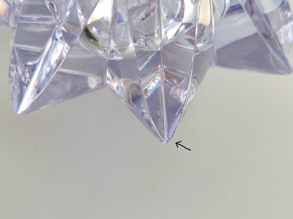 Aimo Okkolin - "Star" - neodymium crystal glass sculpture Riihimäen Lasi, Finland