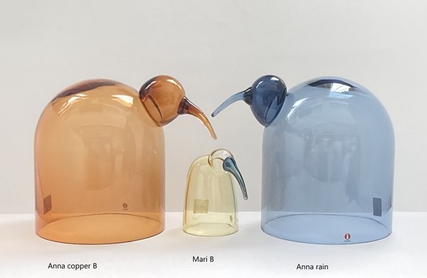 Anna & Mari by Oiva Toikka glass Birds Design Iittala Finland (NEW Anna & Mari by Oiva Toikka glass Birds Design Iittala Finland (NEW