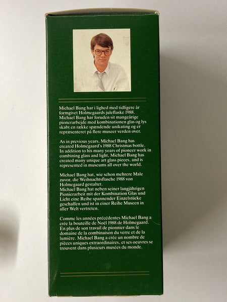 Holmegaard's Christmas Bottle - 1988 Vintage shot decanter Denmark