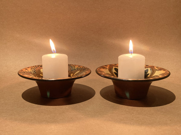 Hilkka-Liisa Ahola HLA candle holders / bowls- by Arabia  mid century