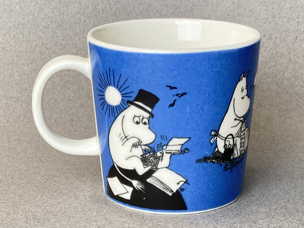 90's Moomin mug 1991 – 1999 Dark Blue Moominpappa Arabia Finland