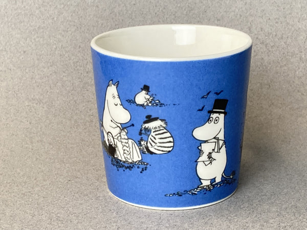 90's Moomin mug 1991 – 1999 Dark Blue Moominpappa Arabia Finland