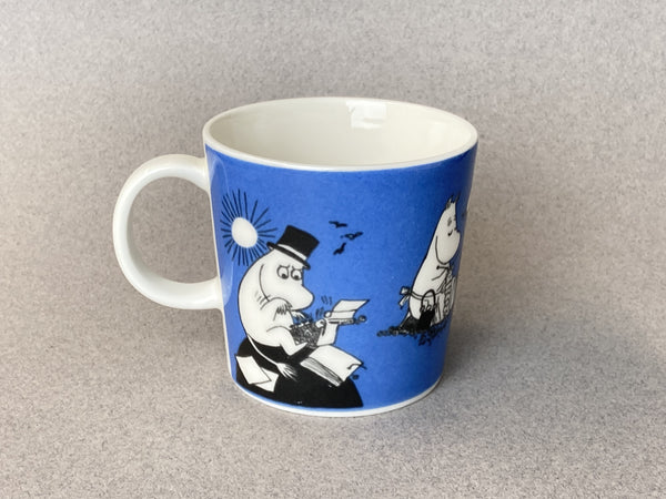 90's Moomin mug 1991 – 1999 Dark Blue Moominpappa Arabia Finland (1)