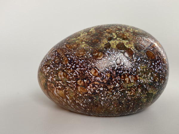 Egg spotted brown - Oiva Toikka Nuutajärvi Finland