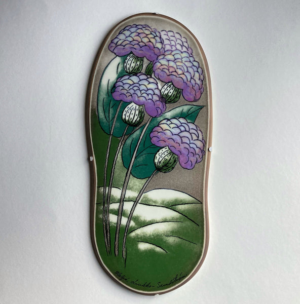 Heljä Liukko-Sundström Ceramic art plate 39,5cm - Tuulta purjeisiin - Fair Wind - Arabia 1995