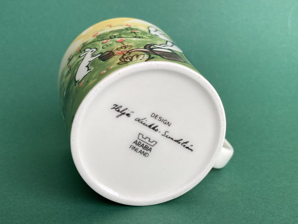 Bunny mug - Greenhouse Bunnies - Heljä Liukko-Sundström 2000 Arabia