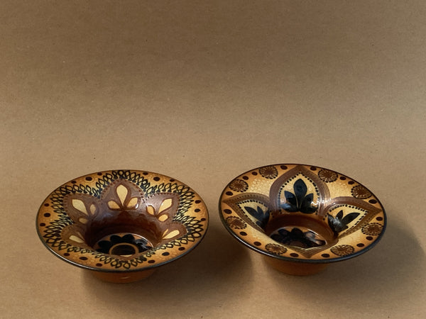 Hilkka-Liisa Ahola HLA candle holders / bowls- by Arabia  mid century
