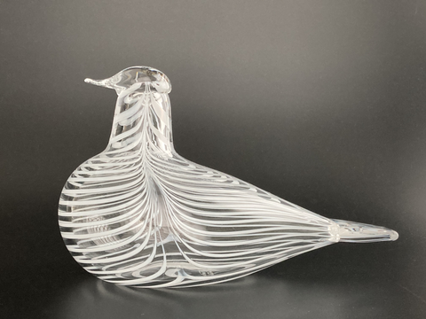 工芸品  birds oiva toikka Mountain bird iittala OIVA TOIKKA American Mountain Glass Bird Signed