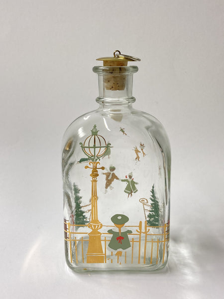 Holmegaard's Christmas Bottle - 1988 Vintage shot decanter Denmark
