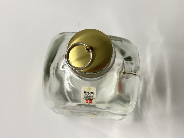 Holmegaard's Christmas Bottle - 1988 Vintage shot decanter Denmark