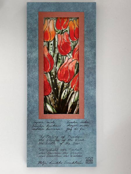 Heljä Liukko-Sundström - Flower Wall Plate 32cm in original box by Arabia