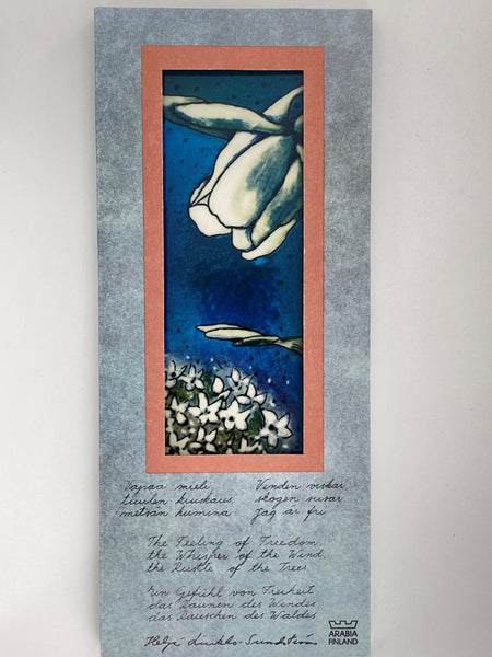 Heljä Liukko-Sundström - Flower Wall Plate 32cm in original box by Arabia