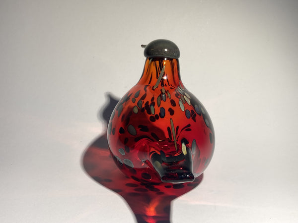 Ruby Bird - in ruby red glass by Oiva Toikka Nuutajärvi Finland