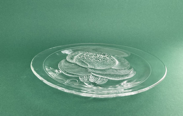 Pioni Salad Plates Clear 4pcs in original box - Oiva Toikka Nuutajärvi