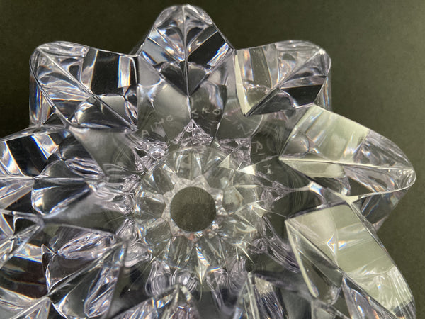 Aimo Okkolin - "Star" - neodymium crystal glass sculpture Riihimäen Lasi, Finland