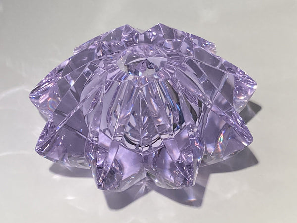 Aimo Okkolin - "Star" - neodymium crystal glass sculpture Riihimäen Lasi, Finland