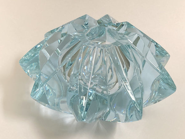 Aimo Okkolin - "Star" - neodymium crystal glass sculpture Riihimäen Lasi, Finland