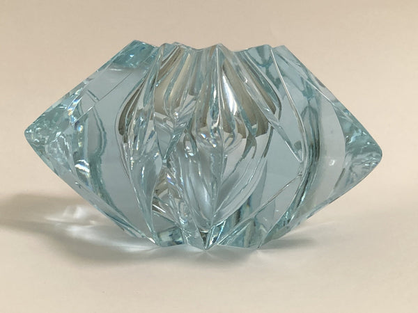 Aimo Okkolin - "Star" - neodymium crystal glass sculpture Riihimäen Lasi, Finland