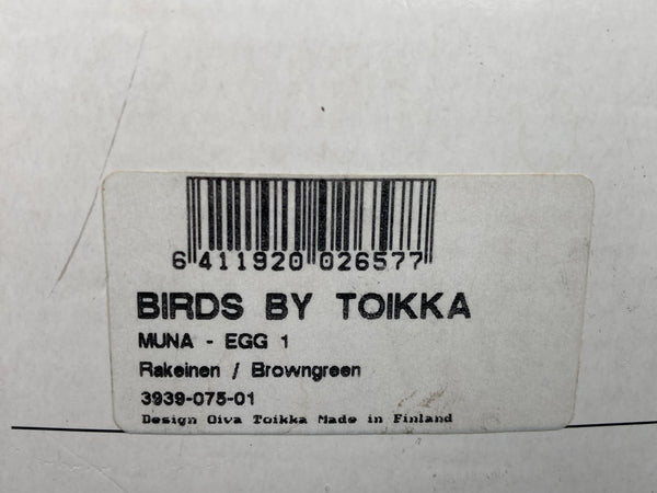Egg spotted brown - Oiva Toikka Nuutajärvi Finland