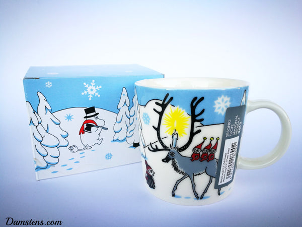Winter-12 Winter Forest Moomin mug (with sticker) In a special gift box!