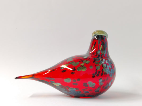 Ruby Bird - in ruby red glass by Oiva Toikka Nuutajärvi Finland