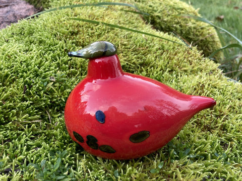 Firebird Oiva Toikka design Nuutajärvi Birds of Passage glass bird