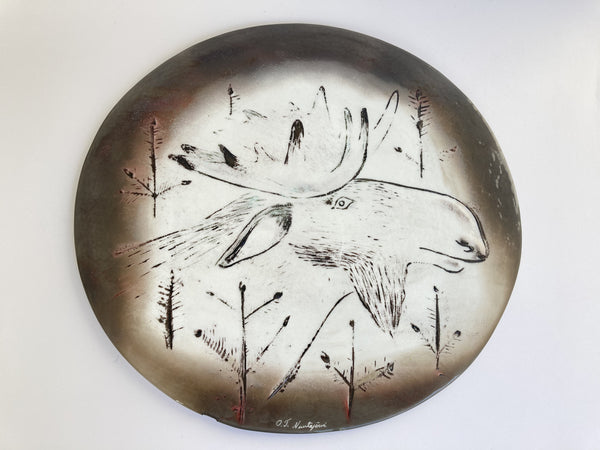 Oiva Toikka - Decoration plate moose of Fauna Fennica series