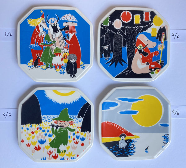 Moomin Wall Plate (1990-1993) Who will comfort Toffle 2/6