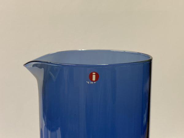 Timo Sarpaneva  i-114 Jug and/or glasses blue Iittala Finland