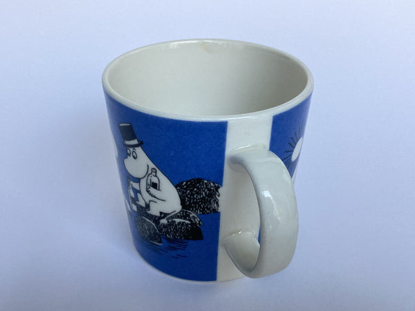 90's Moomin mug 1991 – 1999 Dark Blue Moominpappa Arabia Finland