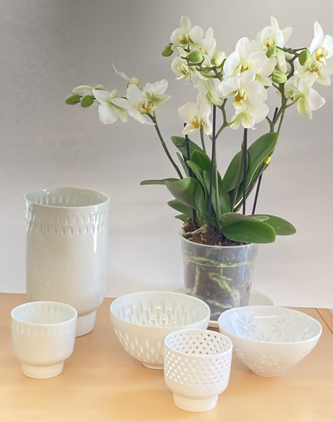 Rice porcelain jar 2dl / tealight holder - by Arabia - Vintage