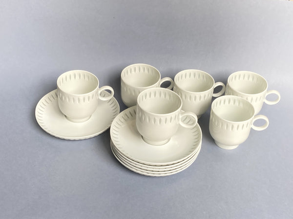 Rice porcelain coffee cups - by Arabia - Vintage